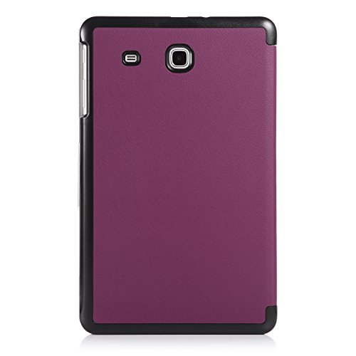 iHarbort® Samsung Galaxy Tab E 9.6 Hülle – Ultra Slim Leder Tasche Hülle Etui Schutzhülle Für Samsung Galaxy Tab E 9.6 Zoll T560 T565 Case Cover Holder (Galaxy Tab E 9.6, lila) - 6