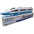 BabyBaba Bump and Go High Speed Bullet Train Toy 3D Lighting and Musical Fun Sounds