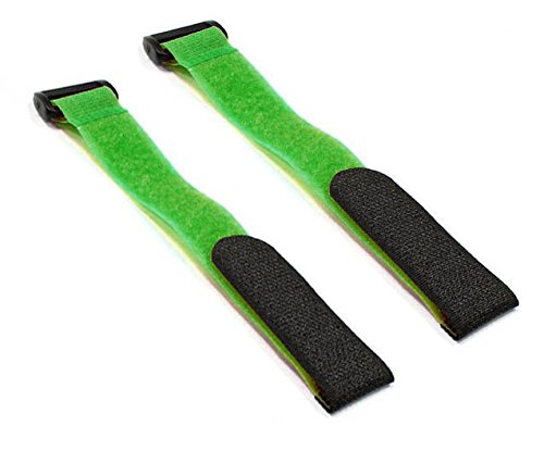 Preisvergleich Produktbild 2 Stück Akku Klettband 260mmx20mm (Grün)