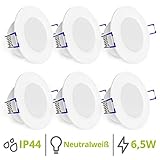 Durch die milchige Licht Front entsteht eine homogene Ausleuchtung bei dezenter Optik an der Decke