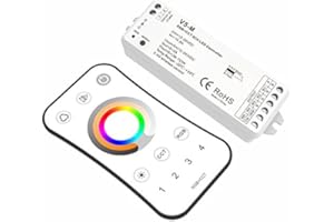 NUTBRO 5 Channel RGB+CCT LED RF Controller 5CH 3A PWM Constant Voltage 12-24VDC
