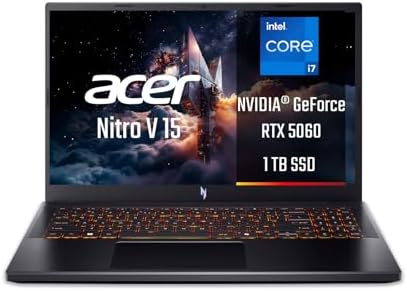 Acer Nitro V 15 ANV15-52-73F2 Notebook Gaming, NVIDIA GeForce RTX 5060 8 GB GDDR7, Processore Intel Core i7-13620H, Ram 16 GB DDR4, 1024 GB SSD, Display 15.6" FHD IPS 165 Hz LED LCD, Windows 11 Home