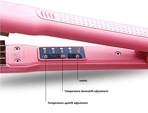 Professional Hair Straightener  Titanium Alloy Heating Core  Ceramic Coated Knob  Constant Temperature  Wet And Dry 2 In 1  Negative Ion Protection Hair