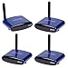 Produktbild PAT-630 5.8GHz 8-Kanal Drahtlos AV Transmitter & Empfänger, Wireless AV Transmitter & Receiver System, mit 3 Empfänger* Blau