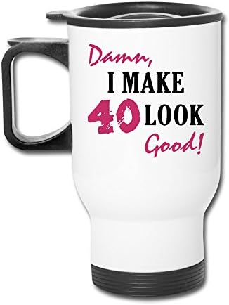 ROUNG 40th Birthday Party Travel Mug White