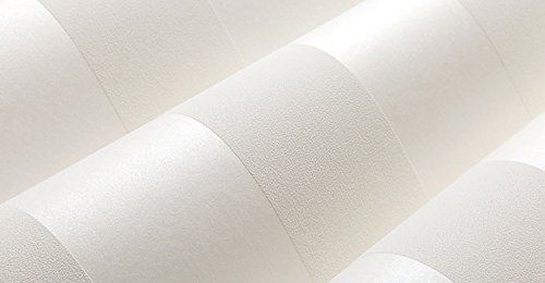 CNFIP 3D Horizontale Und Vertikale Streifen Salon Schlafzimmer TV Hintergrund Nahtlos Vliestapete Multicolor 32,8 IN Lang Breite 1,74 IN,Off-white