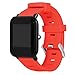 Produktbild bloatboy Einfarbig Silicon Uhrenarmband für Huami Amazfit Bip Youth Lite Watch, Sport Strap Ersatzzubehör Armbänder Handgelenkband (Rot)