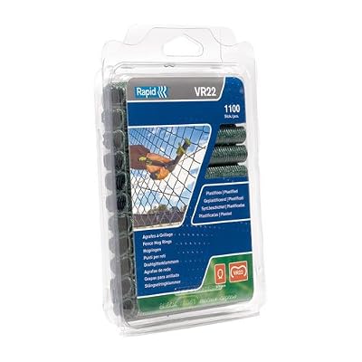 ISABERG RAPID AGRAFAGE Rapid, 40108807, Agrafes de grillage galvanisées vertes, VR22, 5-11 mm, 1100 pièces, Haute qualité