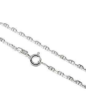 Act 925m Silberkette 60 cm. marine 0,60 mm gedrückt. lisa [AB3518]