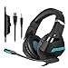 Price comparison product image GXWLWXUP Gaming Headset - LED 3.5mm Stereo Computer Over-Ear Headphone with Noise Cancelling Mic And Volume Control for Xbox One PS4 PC Nintendo Switch