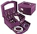 Produktbild Schmuckschatulle Einfache Flanell Double-Layer-Sperre High-End-Schmuck Handschmuck Aufbewahrungsbox, Lila