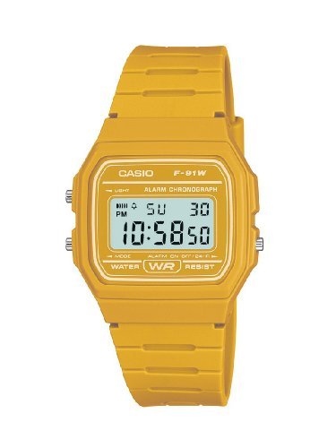 TruffleShuffle F-91WC-9AEF - Reloj Color Amarillo