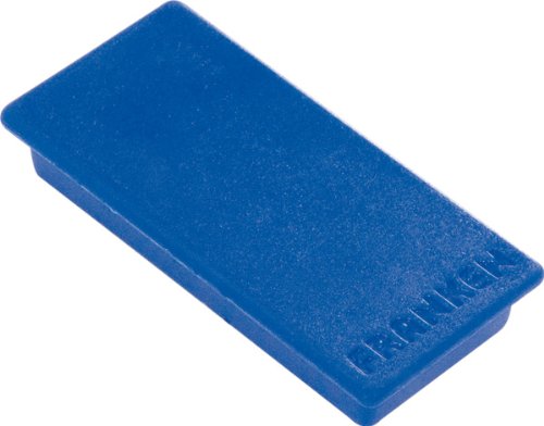 Franken HM2350 03 Magnet 23 x 50 mm, 10 Stück Haftkraft 1000 g, blau