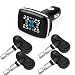 Produktbild Lodenlli Reifendruckkontrollsystem Drahtloser TPMS-Monitor mit 4 internen Sensoren Zigarettenstecker Einstellbarer Anzeigewinkel