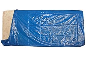 Simba Paper Design 1 Sacco per Materasso 1 Piazza x trasloco/conservare Mis. cm 145 x 235 Azzurro. Coprente 100%