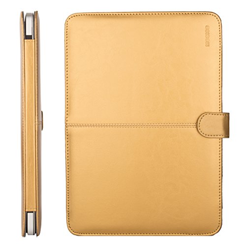 MOSISO Premium Qualität PU Leder Schutzhülle Tasche Hülle Sleeve Aktentasche Case für MacBook Air 13 Zoll (A1369 / A1466), Gold - 7