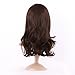 MapofBeauty Synthetic Brown Medium Length Wigs Curly Wigs