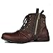 Produktbild OTTO ZONE Herren Worker Boots | Schnürstiefeletten Leder Optik | Blockabsatz Profilsohle | Schnürer Schuhe Schnallen | Schnürboots |OZ-5008-8