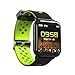 Produktbild JBC Fitness Smartwatch/Uhr mit Herzfrequenz, Schrittzähler Pulsmesser Schlafmonitor Kalorienzähler Beachten Kompatibel mit iOS Android Handy Lange Standby-IP67 Smartwatch (Grün)