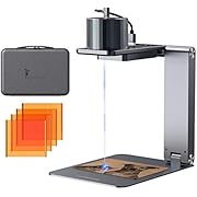 LaserPecker Pro Laser Engraver Laser Engraving Machine Cutter Etching Etcher for Wood Leather Portable Compact Desktop Stand Handheld with Stand Case (Super)