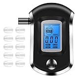  Nasharia Alcoholímetro de precisión de la policía, medidor de Alcohol, Profesional con batería, portátil, sensorial, Pantalla Digital LCD