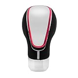 pomo palanca de cambios led Hecho de aluminio de cuero real, mano de obra exquisita, diseño ergonómico para una sensación táctil cómoda de la mano