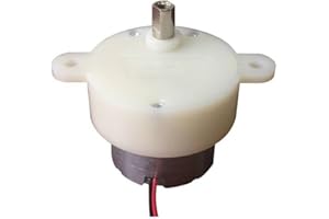 HONSEADEK Motoriduttore CC con velocità di riduzione di 12/20/6/3 giri/min, adatto per molteplici usi, tra cui espositori per giocattoli e gioielli, funziona su 3 V-12 V, potente e affidabile (5 V 20 giri/min)