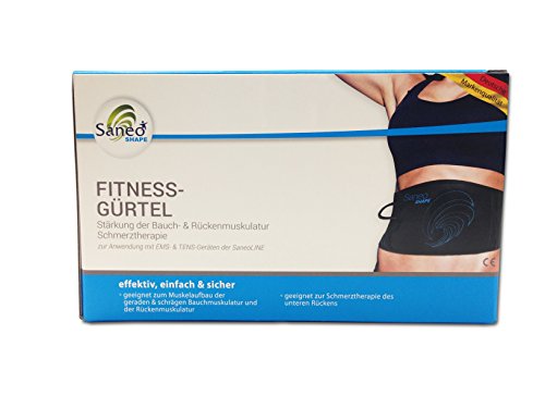 SaneoSHAPE – Fitnessgürtel zum Training der seitlichen und schrägen Bauchmuskeln & Rückenmuskulatur * deutsche Markenqualität * - 3