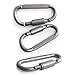 Produktbild Camping im Freien Verschlusskarabiner, Aluminiumlegierung D-Form Karabiner Schraubverschluss Flaschenhaken Schnalle Hängendes Vorhängeschloss Schlüsselanhänger für Outdoor Camping Schlüsselanhänger