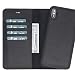 Produktbild FREDO iPhone XS Max 6.5 Zoll Hülle Leder Abnehmbare 2 in 1 Handyhülle inkl. Kartenfächer für Apple iPhone XS Max Handytasche/Cases mit Magnet/Hand Made in Europe (Schwarz)