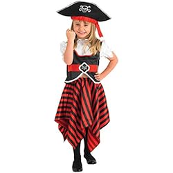 Rubies - Disfraz pirata para niña (883620S)