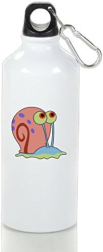 MZONE Gary Portable Aluminum Climbing Flask White With Carabiner Hook,400-600ml /6.5OZ