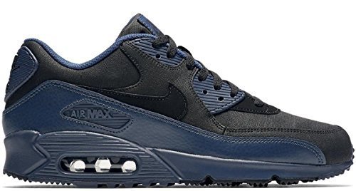 FR Vente Nike Air Max 90 Winter Prm, Chaussures de Running Entrainement Homme, Multicolore-Azul / Negro (Squadron Blue / Black), 40 EU