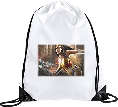 Wonderwoman Sportsbag - Water Repellent Drawstring bag, perfect as a gym bag, PE bag, swimming bag, beach bag etc