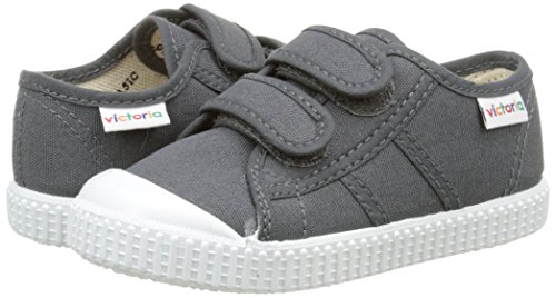 victoria Unisex-Kinder Basket Lona Dos Velcros Sneaker, Weiß, 20 EU - 5