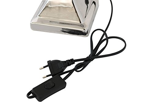 Antik Stil Tischlampe mit schwarzem Schirm Nachttisch Tisch - 5