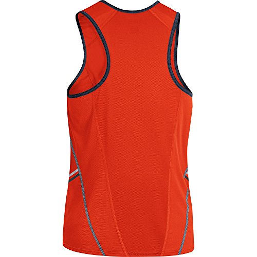 GORE RUNNING WEAR Herren Lauf-Achselshirt, Super Leicht, Atmungsaktiv, GORE Selected Fabrics, Mythos 6.0 Singlet, Größe S, Schwarz/Orange, IMYTHM - 4