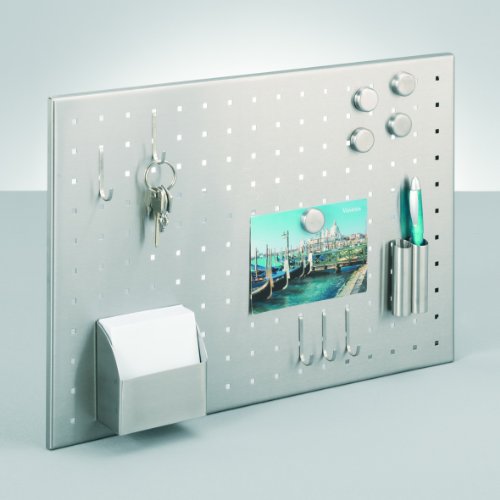 Zeller 11125 Memo-Board Edelstahl 50x35cm mit Utensilien - 2