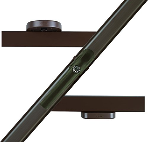 Preisvergleich Produktbild ABUS Fensterkippsicherung FKS208, 3-Punkt-Basis-Paket, gleichschließend, braun, 44007