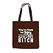 Produktbild Jutebeutel - You're 70s - I'm a 90s Bitch - Fun Party Style 90er 70er, Chocolate