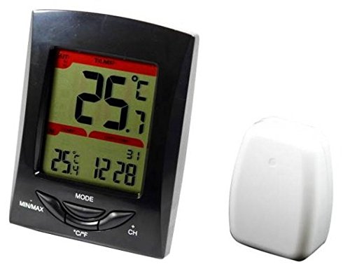 Wireless Thermometer clock with outdoor temperature