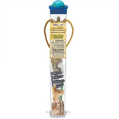 Safari Miniatures en plastique dans les monuments Toobs-monde