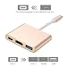 Auslese™ 3 in1 Multiport Type C USB 3.1 Hub USB-C to USB 3.0/ HDMI/ Charger Adapter RS.3799.00
