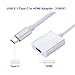 Produktbild USB 3.1 Typ C zu HDMI Adapter USB-C Stecker auf HDMI Buchse Digital AV Adapter Konverter Mit Aluminiumgehäuse für Apple Das neue Macbook / Chromebook Pixel / Yoga 900 / Asus Zen AIO / Lumia 950 / 950XL (1080P Full HD), Silber