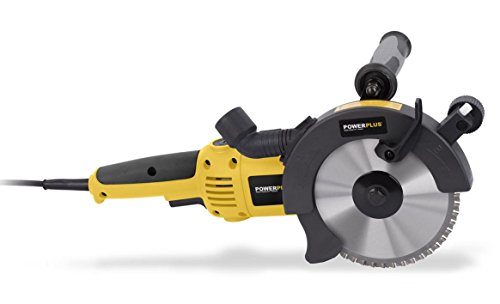 Powerplus Kreissäge 1500 Watt Doppelblattsäge Handkreissäge + 10 Wachsstifte