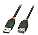 Produktbild LINDY USB 2.0 Verlängerung AM/AF, schwarz, 2m Typ A M/F, Full/Low Speed