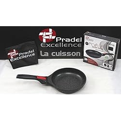 Pradel Excellence - Gamme luxe Volna- Poêle 20 cm revêtement pierre - manche amovible - Garanti sans PFOA