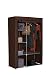 HomeBi Clover Collapsible Wardrobe in Brown, Virgin Durable Plastic Connectors, Suitable for daily uses 41Inch Wide and 62Inch Height RS.1799.00