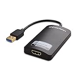 usb video adapter with audio Portable USB-HDMI-Adapter mit einem Bonus reist leicht in einer Laptop-Tasche; Inklusive HDMI-auf-DVI-Adapter bietet einen zusätzlichen USB-auf-DVI-Anschlussmöglichkeit für ein Display mit nur DVI für nur Video; Ideale Lösung für Oberflächen Pro oder MacBook Air-User, die an einen Projektor oder Monitor beim Reisen benötigen