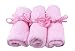CIMARY 100% Natural Bamboo Baby Washcloths Premium Extra Soft & Absorbent Towels For Baby's Sensitive Skin - Perfect Reusable Wipes - Excellent Baby Shower / Perfect Gift (Pink(3Pack 10"X10"))